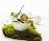 Fenchelsalat mit Birne, Cranberries und Frischkäse