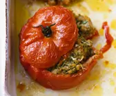 Gefüllte Tomaten mit Linsen