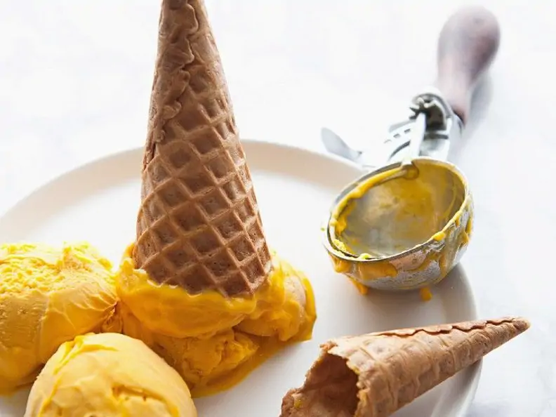 Mango-Kokossorbet