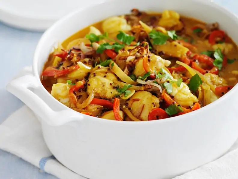 Fischcurry mit Seeteufelfilet