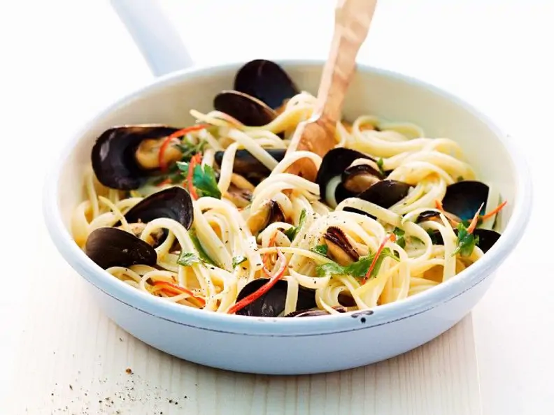 Pasta mit Miesmuscheln