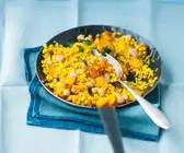 Bulgur mit Gemüse und Aprikosen