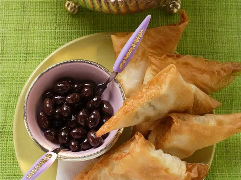 Yufkateigtaschen mit Spinat