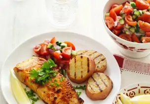 Gegrillter Lachs