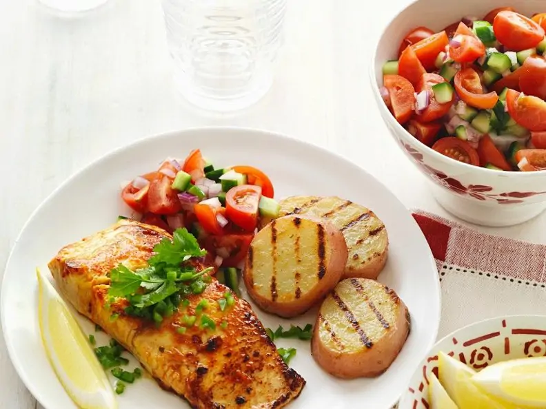 Gegrillter Lachs