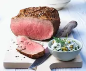 Roastbeef mit Kartoffeln und Sauce Remoulade