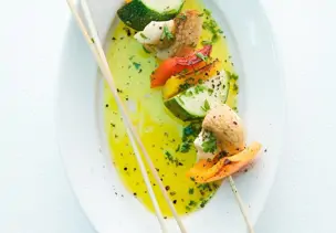 Vegetarische Grillspieße