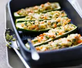 Gefüllte Zucchini mit Quinoa