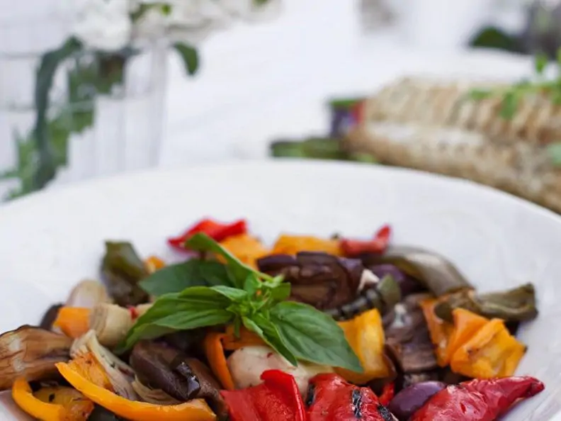 Antipasti-Gemüse aus dem Ofen