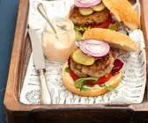 Burger mit Schweinehack