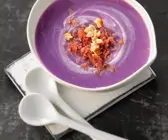 Violette Kartoffelsuppe