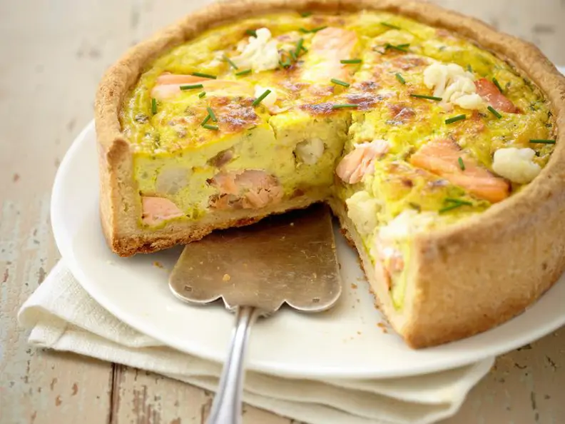 Blumenkohl-Lachs-Torte