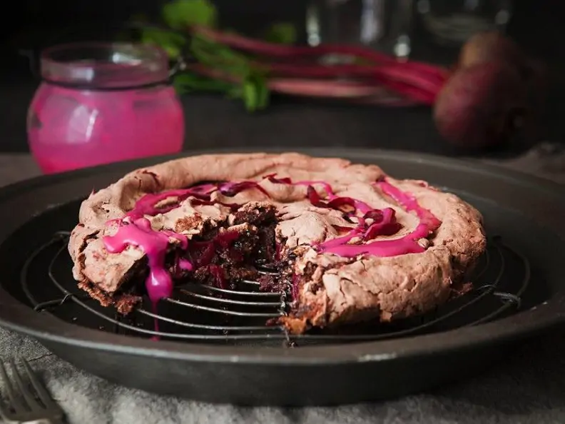 Schokoladenkuchen mit Roter Bete