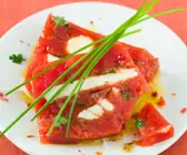 Tomaten-Käse-Parfait