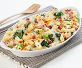 Nudelgratin mit Gemüse und Schinken