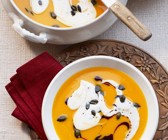 Kürbissuppe mit Sahne