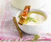 Cremige Kartoffelsuppe mit Speck