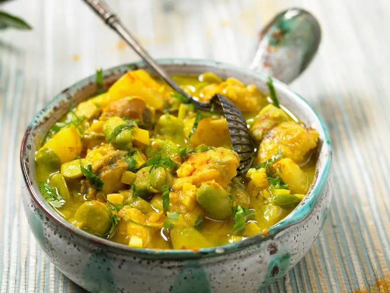 Karibisches Fischcurry