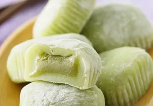 Grüne Mochi
