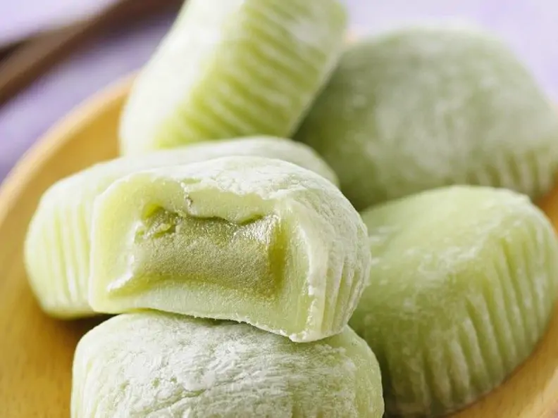 Grüne Mochi