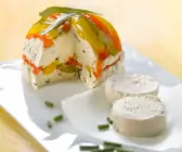 Ziegenfrischkäse mit Paprika als Terrine