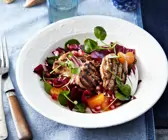 Salat mit Clementinen und Lamm