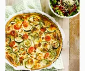 Ziegenkäse-Zucchini-Quiche