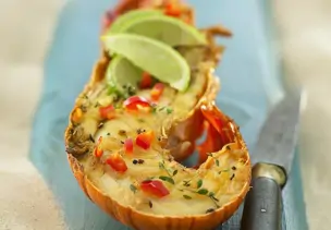 Gegrillte Languste