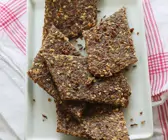 Leinsamen-Brot mit Parmesan