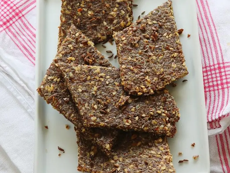 Leinsamen-Brot mit Parmesan