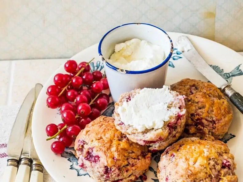 Pikante Johannisbeer-Scones