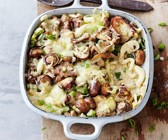 Spätzleauflauf mit Schweinefilet und Pilzen