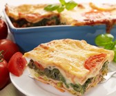 Gemüselasagne mit Spinat