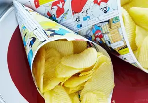 Frittierte Kartoffelchips