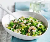 Romana-Erbsensalat mit Shrimps