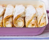 Pfannkuchen mit Quarkfüllung