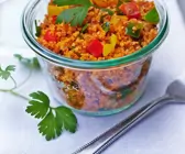 Roter Bulgursalat