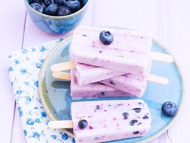 Blaubeer-Kokos-Eis