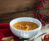 Kürbissuppe mit Speck