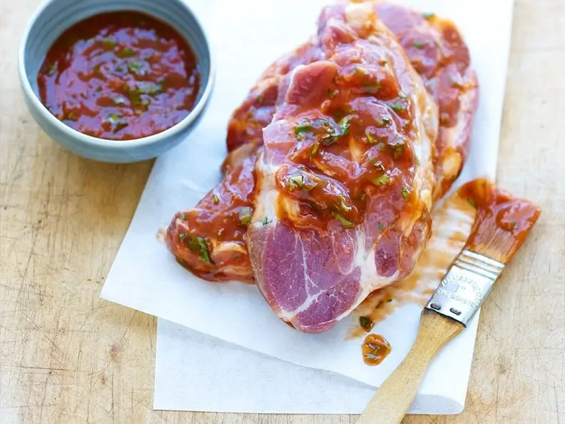Schweinenacken mit Marinade