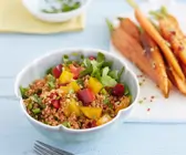Paprika-Bulgursalat mit Möhren