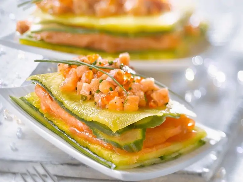 Lachs-Millefeuille