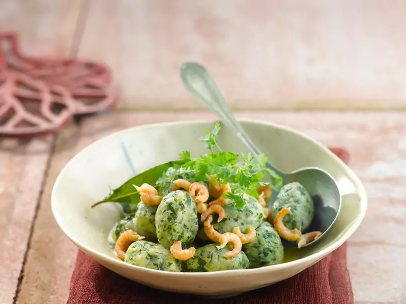 Gnocchi mit Kräutern und Krabben