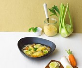 Gemüsesuppe mit Polentanocken