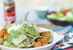 Ofengemüse mit Sesam