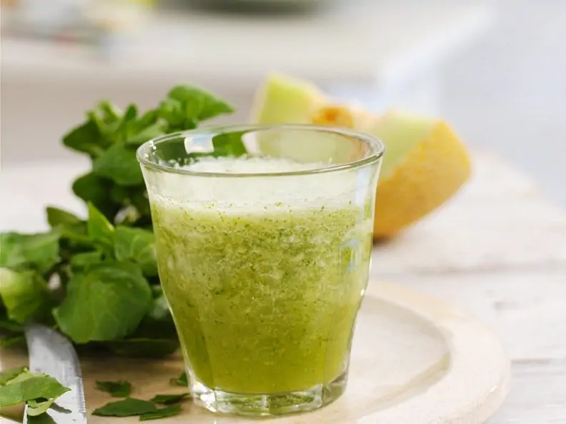 Melonen-Kressesmoothie mit Birne
