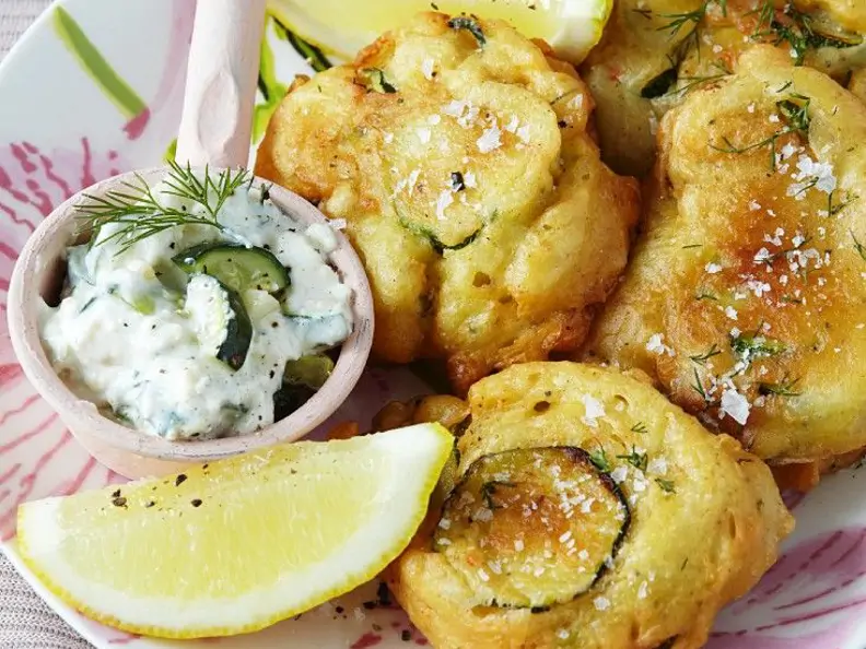 Ausgebackene Zucchini