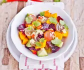 Kürbis-Rote-Bete-Salat mit Koriander