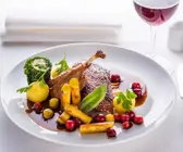 Glasierte Ente mit Honigsauce