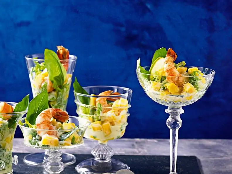 Shrimp-Cocktail mit Mango